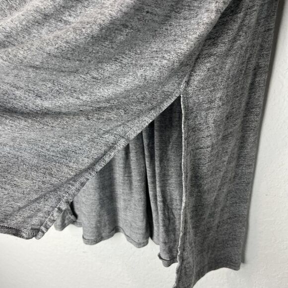 We The Free Sweater Womens Medium Gray Oversized Linen Blend Boho Tunic Top - Picture 3 of 7